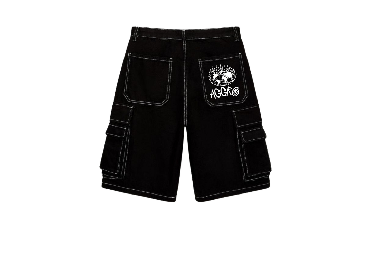 World Burner Jorts | Heavyweight Denim Streetwear Shorts by Aggro Apparel